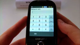 Samsung Corby GT-S3650 Unlock & input / enter code.AVI