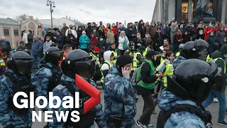 Pro-Navalny rally held in Moscow as jailed critic's health deteriorates | FULL