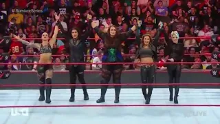 Becky Lynch and SD Women’s Roster INVADE RAW (UNCENSORED FULL SEGMENT) RAW: November 12, 2018