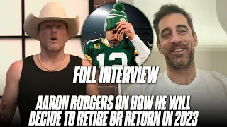 Aaron Rodgers Tells Pat McAfee What His Path To Possible Retirement Decision Will Be This Offseason