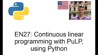 Continuous linear programming with PuLP (Python)