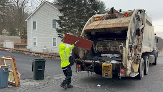 MEGA Disposal Garbage Truck VS Manual Trash