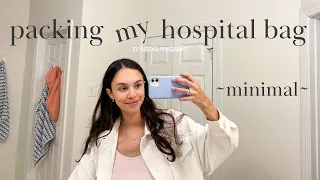 Pack My (minimal) Hospital Bag with Me for Labor and Delivery!!! | First Time Mom🤰🏽