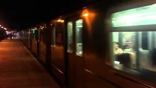 MTA R62A 7 Train leaving 82nd St at night