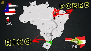 Santa Catarina é RICA e Maranhão é POBRE, POR QUÊ?