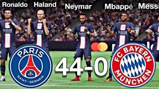 When Ronaldo & Messi & Haland & Mbappe & Neymar play together | Bayern münchen VS Paris | EAFC24