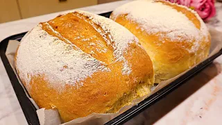 I don't buy bread anymore! Easy bread recipe! Bread in 5 minutes. baking bread