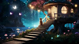 Fairy Cottage Serenade✨Enchanted Forest Ambient Music & Nature Sounds For Relaxation, Study, Sleep 🌙