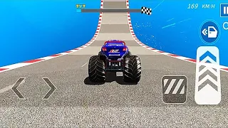 Monster Truck Mega Ramp Extreme Racing - Impossible GT Car Stunts Driving #18 - Android Gameplay