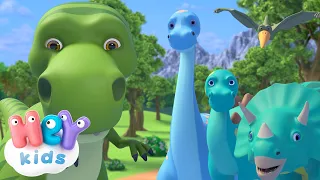 Here Come the Dinosaurs + A Ram Sam Sam and More Kids Songs Karaoke ! 👶 Hey Kids Nursery Rhymes