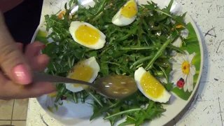 Салат из одуванчиков/Dandelion salad