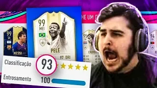 DRAFT 193 COM PELÉ 99 E MESSI 99 MAIS EMOCIONANTE DO FIFA 19 Ultimate Team