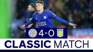 Vardy & Barnes Doubles Down Villa | Leicester City 4 Aston Villa 0 | Classic Matches