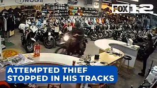 Employees stop motorcycle theft in St. Johns