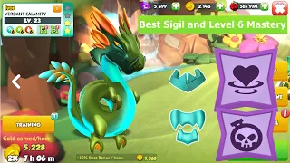 Best Sigil and Level 6 Mastery for Verdant Calamity Dragon-Dragon mania Legends | APEP Castle event