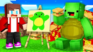 JJ Use DRAWING MOD To FAT Prank on Mikey in Minecraft! - Maizen