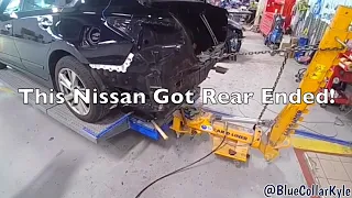 This Nissan Got Rear Ended!