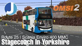 OMSI 2 | Studio Polygon 400MMC | Trip Down The 25 | Scania Stagecoach Spec