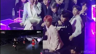 BTS reaction to TWICE - bad girl , good girl MAMA 2018 in Japan