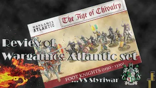 Review  - Wargames Atlantic Foot Knights (1150 - 1320) vs Styriwar Miniatures