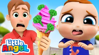 Do You Like Broccoli Ice Cream? | Yucky Song! | Little Angel Kids Songs & Nursery Rhymes