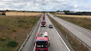 Polish firefighters leaving Sweden. (Dziękuję Wam) (THANK YOU!)