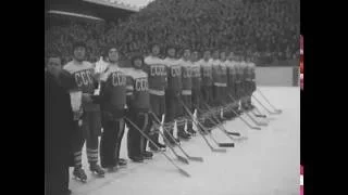 Soviet Union vs Canada 1954 Ceremony - Anthem of Soviet Union