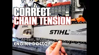How-To Properly Adjust The Chain Tension On Your Chainsaw - Video