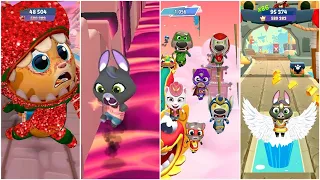 Funny Fails Talking Tom Gold Run VS Tom Hero Dash VS Tom Gold Run 2