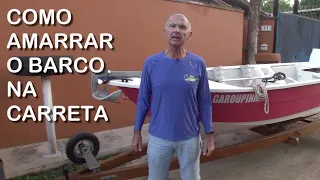 Como amarrar o barco na carreta - Minuto Náutico - Marcio Dottori - Vídeo 264