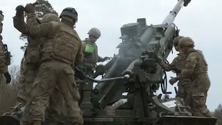 Soldiers Live-Fire Howitzer At BPTA