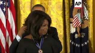 Oprah Winfrey and Bill Clinton among recipients of Freedom medals