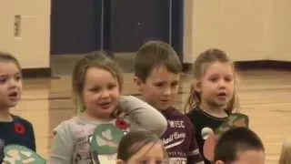 Remembrance Day Ceremony 2014 - École acadienne de Pomquet - Brooke