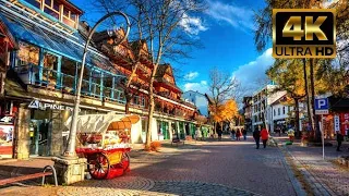 Krupowki street Zakopane  Poland - Walking 2023  4K