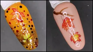 New Autumn Nail Art Ideas 2023 | Best New Fall nails art Design Tutorial #nailspink