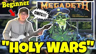 BEGINNER GUITARIST Reacts To MEGADETH - "HOLY WARS"