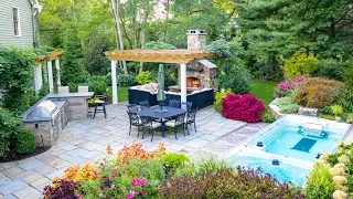 200 Patio Design Ideas 2024 | Backyard Garden Design | Backyard Garden Wooden Fence