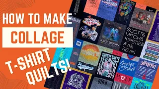 How to Make Easy T-shirt Quilts in the Collage Style Technique