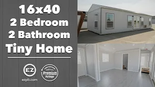 16x40 Side Garden Shed w/ Premium Package #14666 Shed to Home Shed Conversion Tiny House Walkthrough