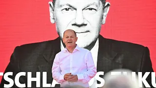 "Berührend": SPD-Kandidat Scholz erfreut über gute Umfragewerte | AFP