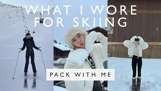 PACK WITH ME FOR MY FIRST SKI TRIP | What I wore on a winter holiday *with minimal luggage, HELP*