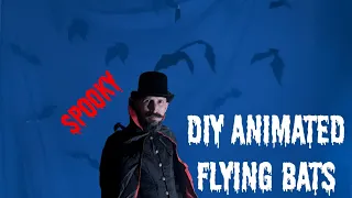 DIY ANIMATED Flying Bats Tutorial - Spooky Halloween Prop!