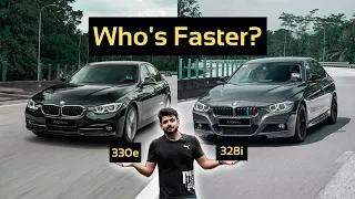 Stock BMW 330e vs BMW 328i (Crazy Drive) | F30 Battle: Hybrid vs Non-Hybrid