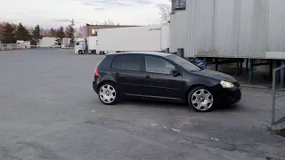 Golf mk5 with Bentley 19'' rims.