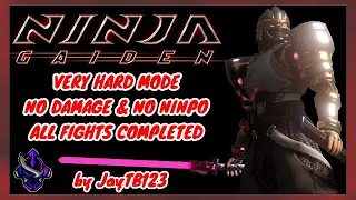 Ninja Gaiden 2004 - Very Hard Mode - No Damage No Ninpo Run - All Fights Completed