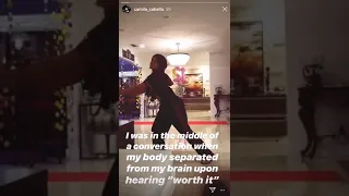 Camila Cabello Dancing Worth it/ Fifth Harmony (instagram story)