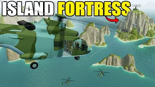 Helicopter Invasion into Impossible ISLAND FORTRESS! - Ravenfield: Battle Simulator