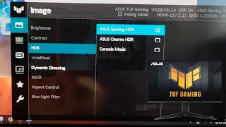 How to enable Console Mode in ASUS TUF Gaming Monitor for PS5 / XBOX Series