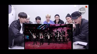 Bts reaction to itzy sorry not sorry + mafia in the morning @showcase