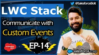 EP-14 | Communicate with Custom Events in LWC | Child to Parent Communication | LWC Stack ☁️⚡️